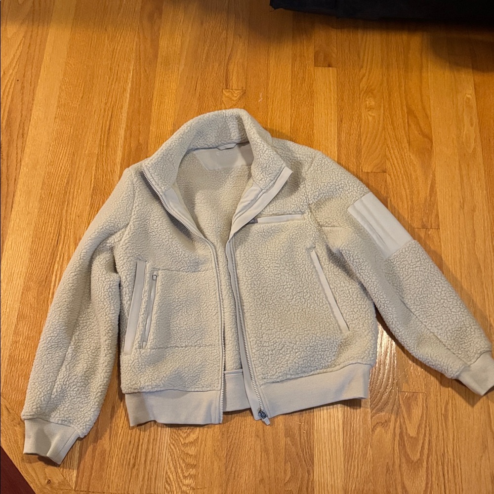 Figs Cream Sherpa Jacket